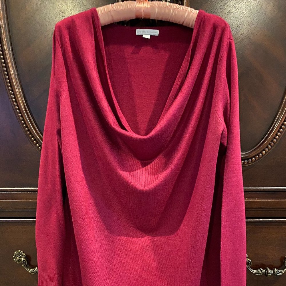 Maroon Casual Blouse from New York & Co. (Size L)